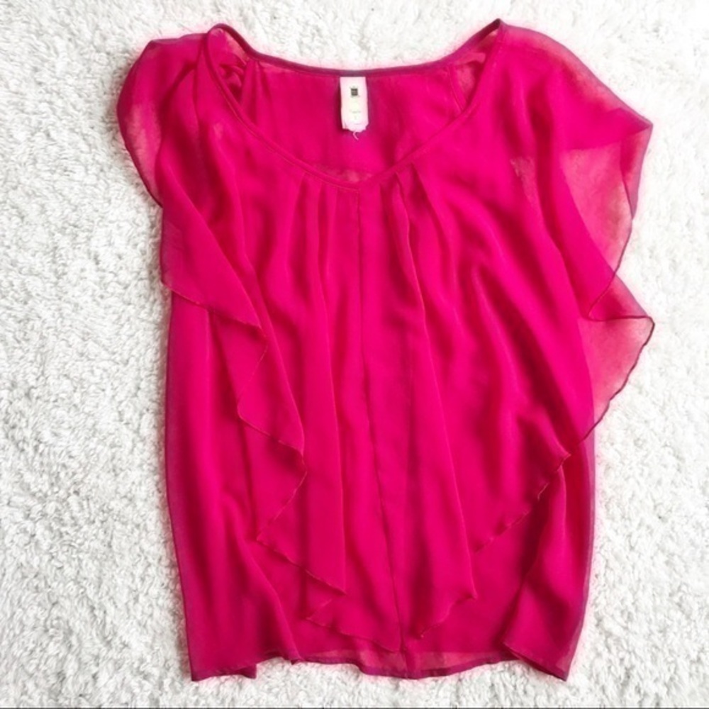 Needle & Thread Pink Chiffon Blouse